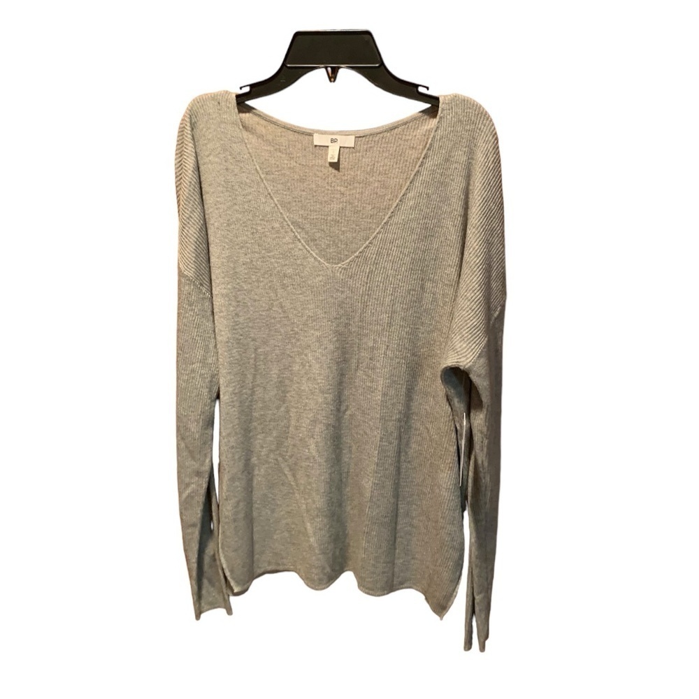 BP Long Sleeve V-neck Lightweight Sweater in Grey Small NWT